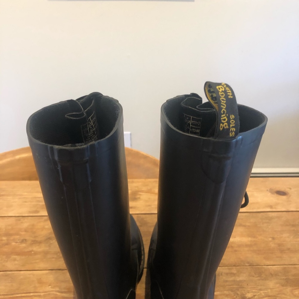Dr.Marten rubber rain combat boots tall - Picture 4 of 8